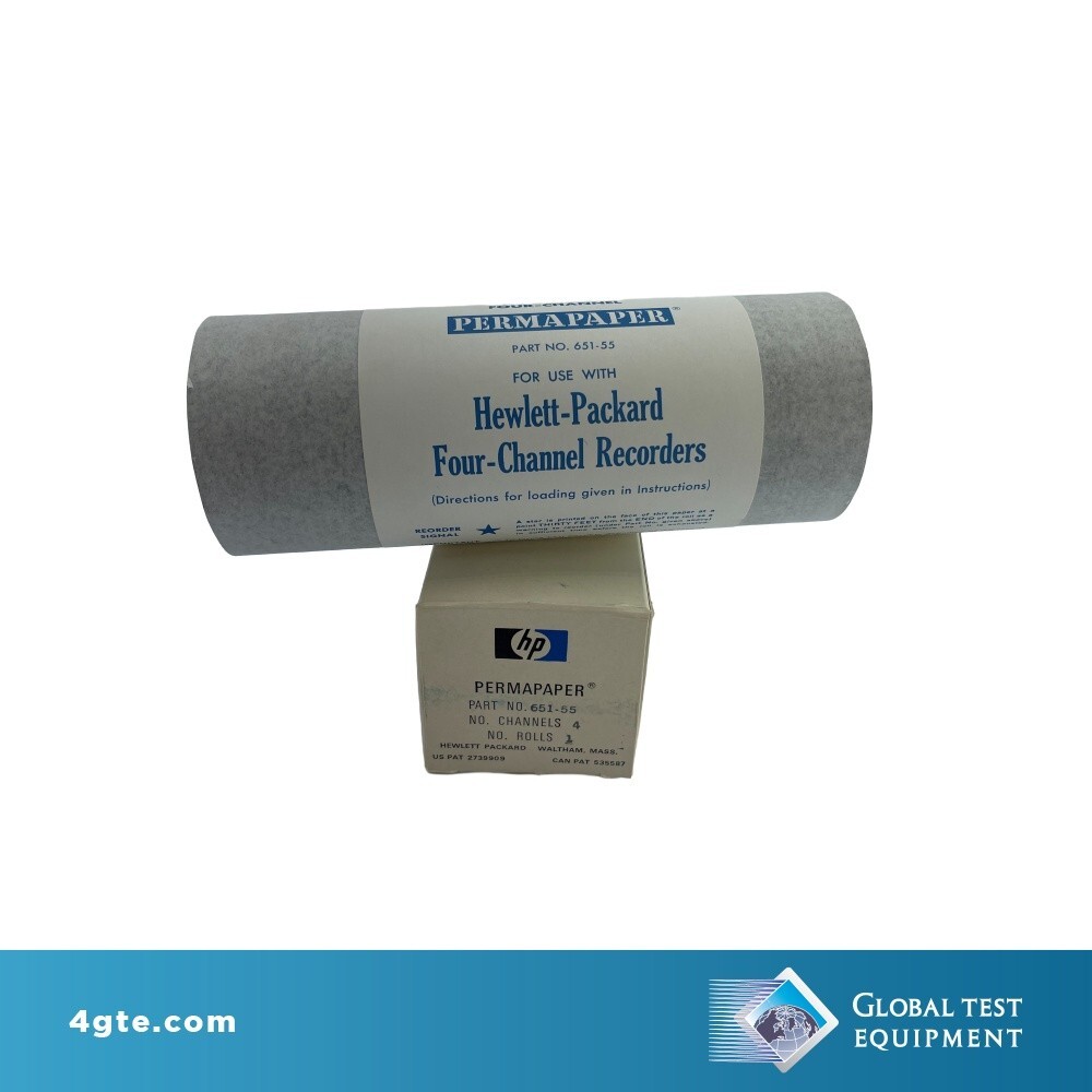 HP 651-55 Permapaper Roll for use with Four-Channel Recorders