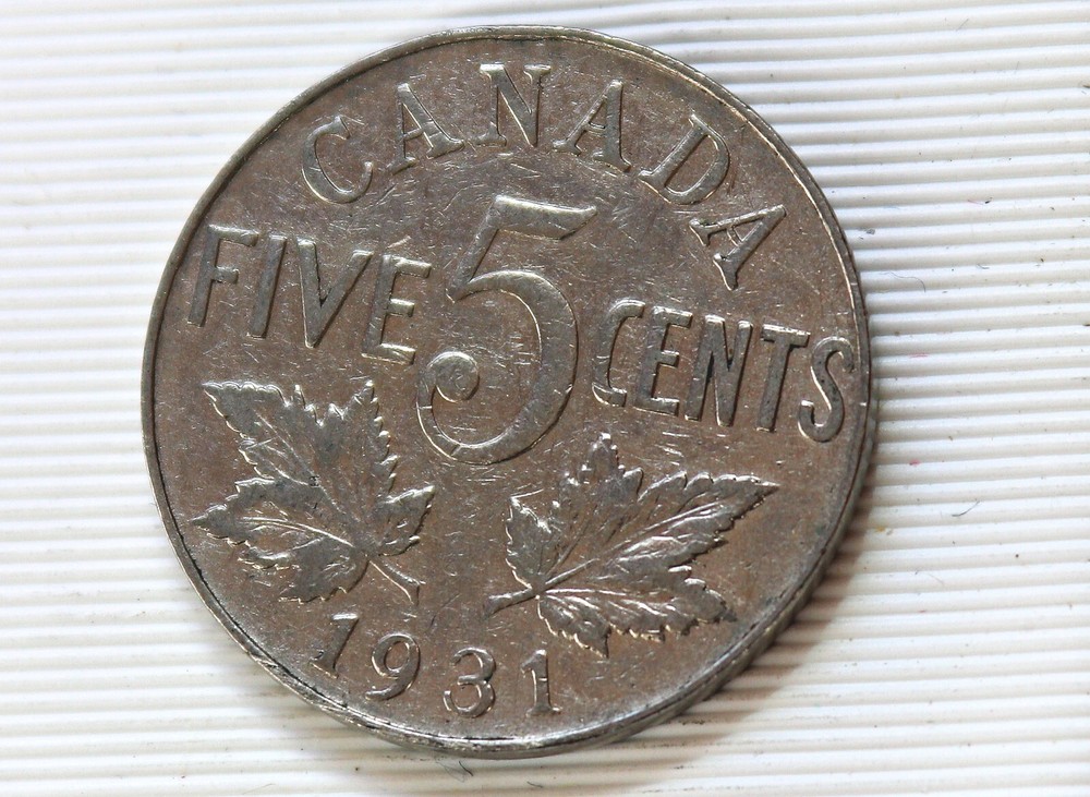 1931 Canada 5 Cents George V
