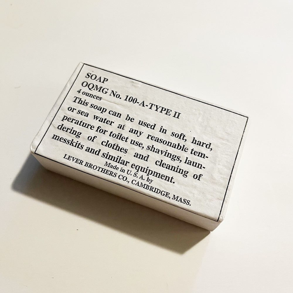 WWII 1940's US GI Quartermaster Issue Soap Replica Prop Packaging