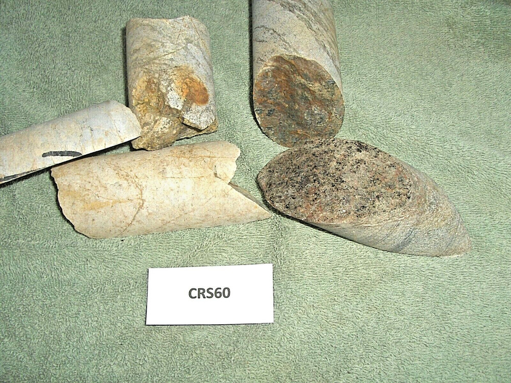Split Core Samples From Alaska Gold Mine 5 Pieces Drill Core Samples CRS60