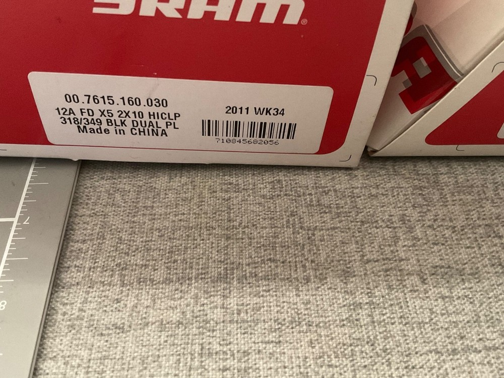 5 items, 3 SRAM X-4 Trigger Shifter Set, dual pull, x5, x7,
