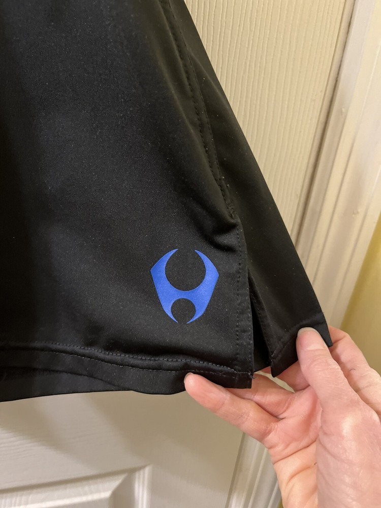 Hylete Mens Drawstring Shorts. Size Medium Black.