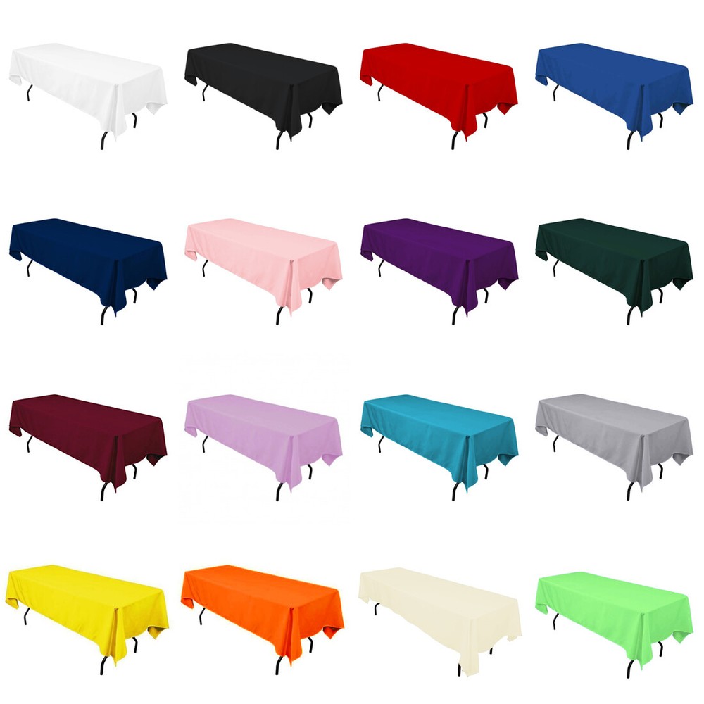 10pc 60x102 Rectangular Seamless Tablecloth For Wedding Restaurant Banquet Party