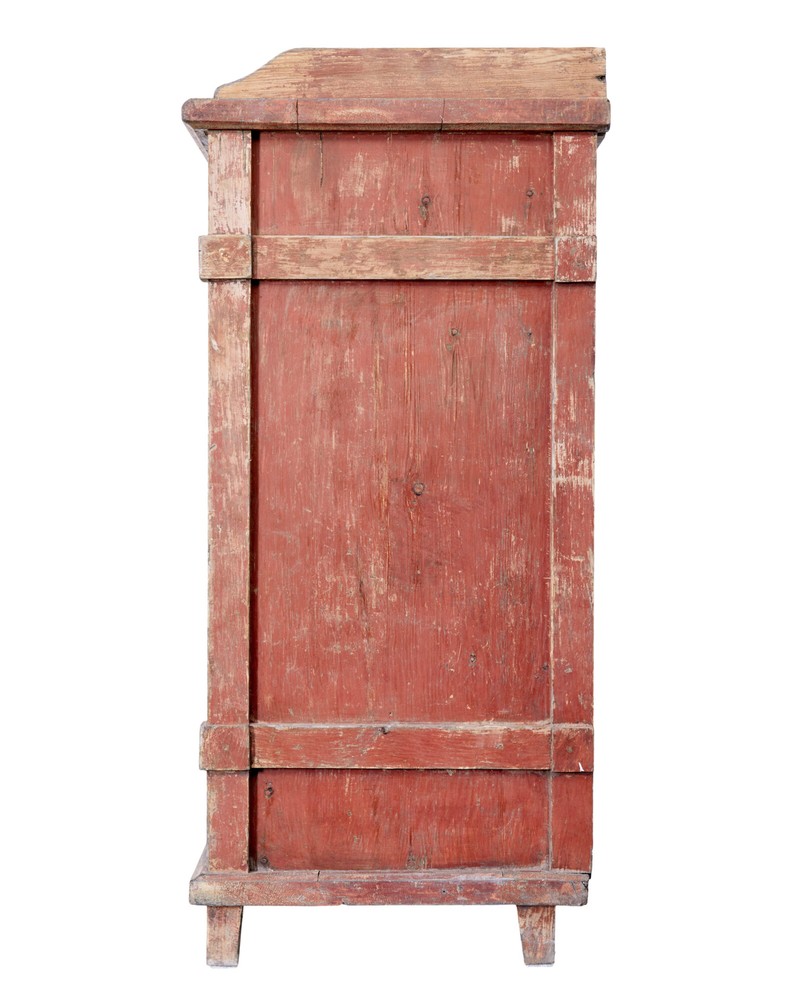 EARLY 19TH CENTURY RUSTIC SWEDISH PAINTED SIDEBOARD