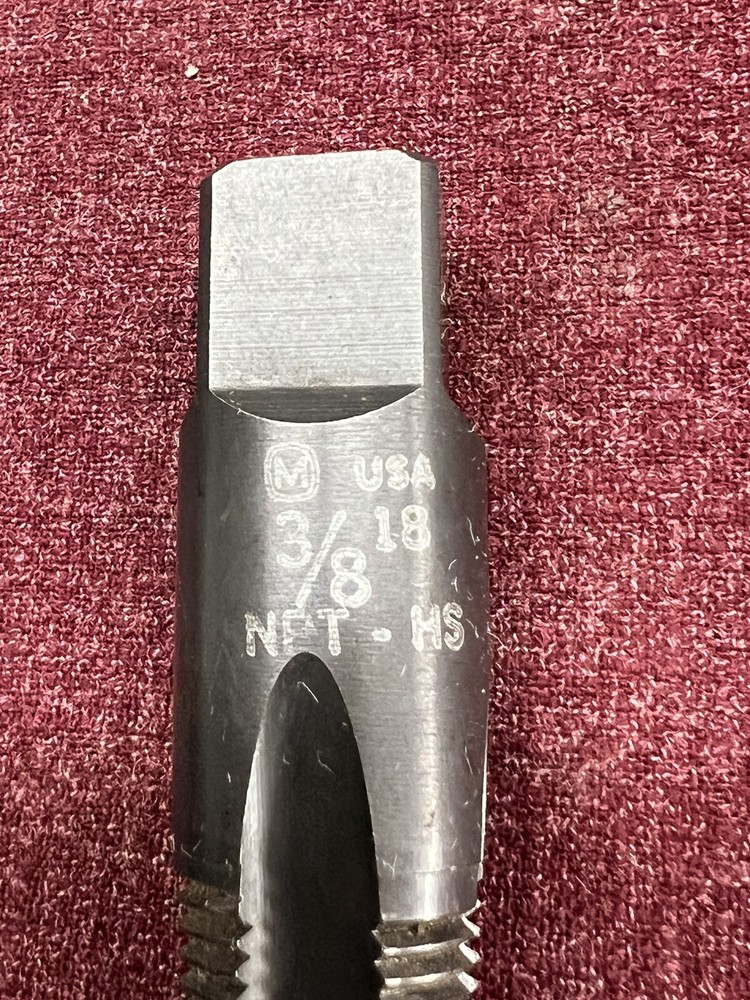 3/8" 18 NPT-HS PIPE TAP - 3 TOTAL