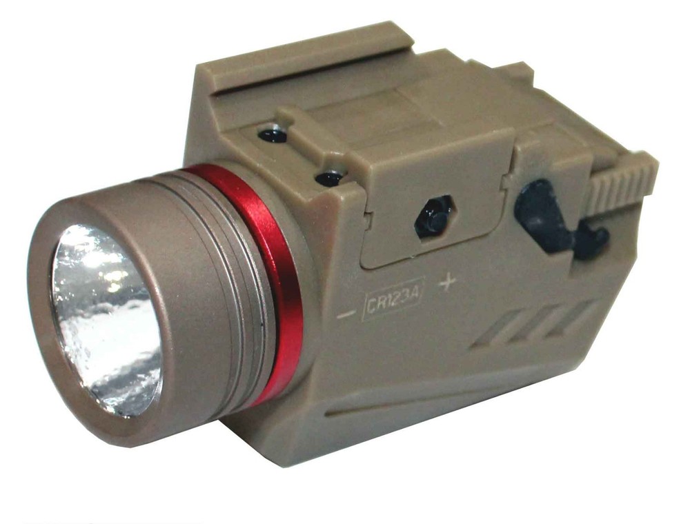 Trinity Flashlight 300 lumens tan polymer compatible with Walther pdp compact.