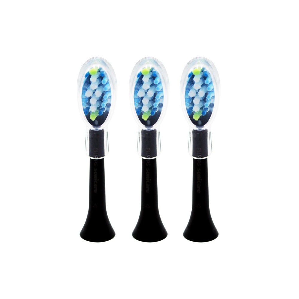 3-Pack Philips DiamondClean AdaptiveClean Replacement Black Brush Head | w/o Box