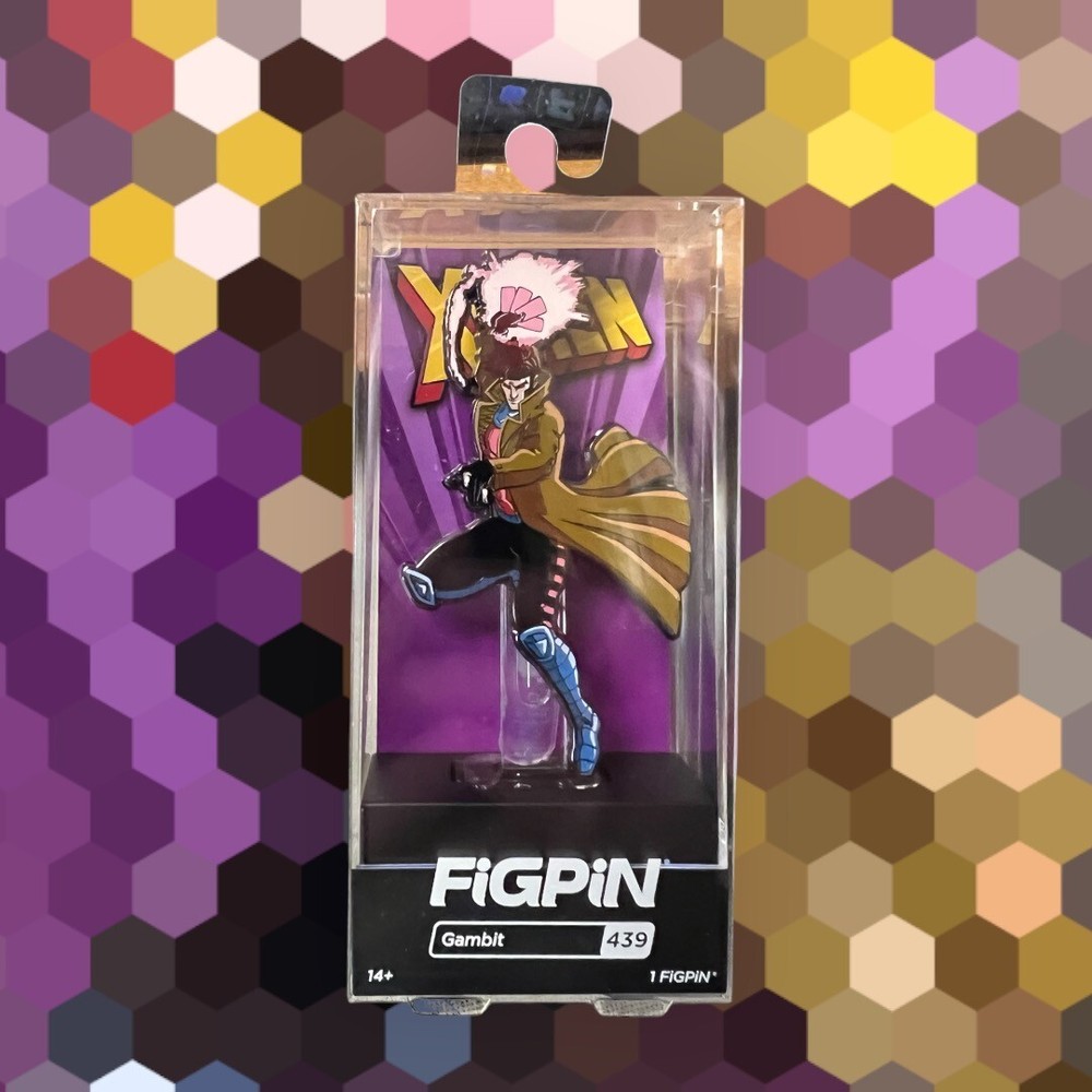 FiGPiN  Gambit #439 X-Men Animated Marvel Comics Enamel Pin