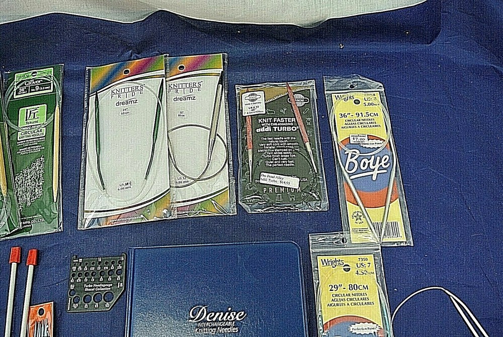KNITTING NEEDLES, CROCHET HOOKS, VARIOUS SIZES, ALL NEW