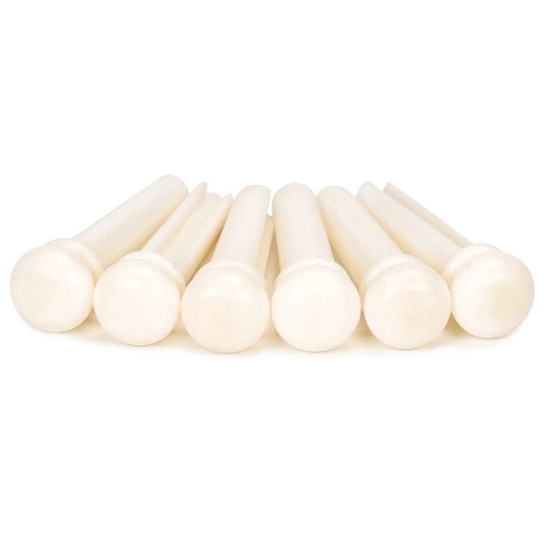 30x Bone Guitar Bridge Pin String Peg Luthier Nut Saddle