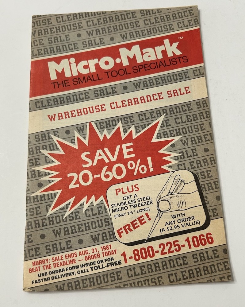 3 Micro•Mark Small Tool Specialist Catalogs 1986 / 1987