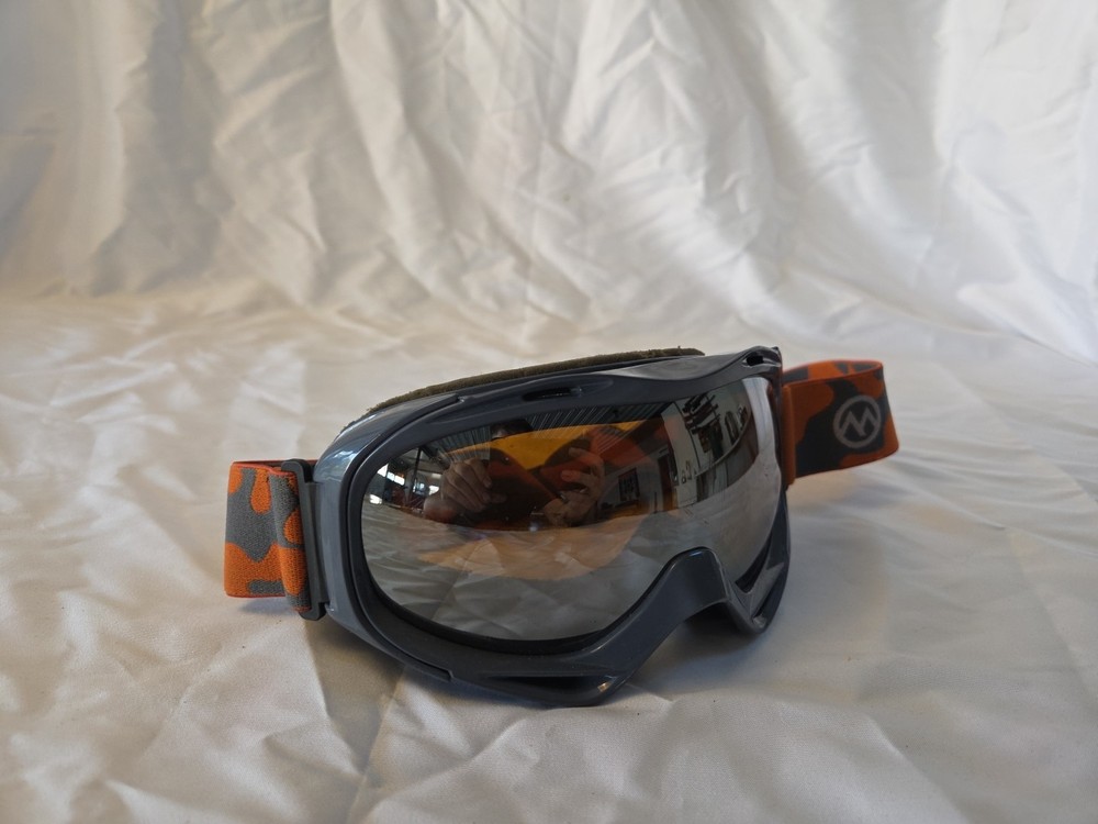 Orange Tinted Skiing Goggles Gray/Orange