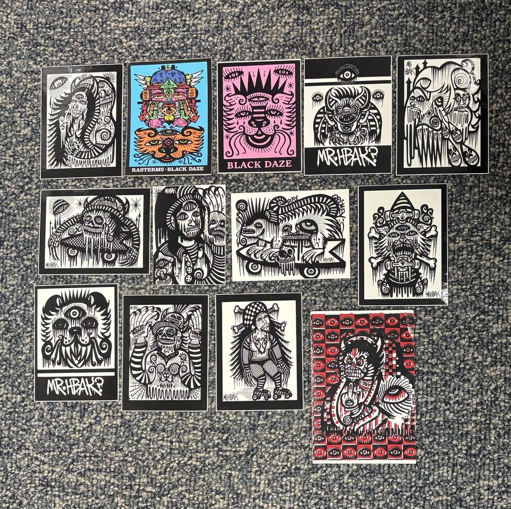MR HBAK/ BLACK DAZE STICKERS