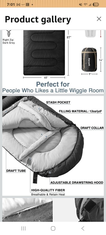 Atarashi Sleeping Bag (Used Only Once)