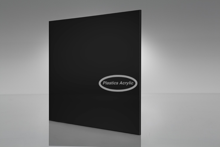 Black Acrylic Plexiglass sheet 1/8" x 6" x 12"