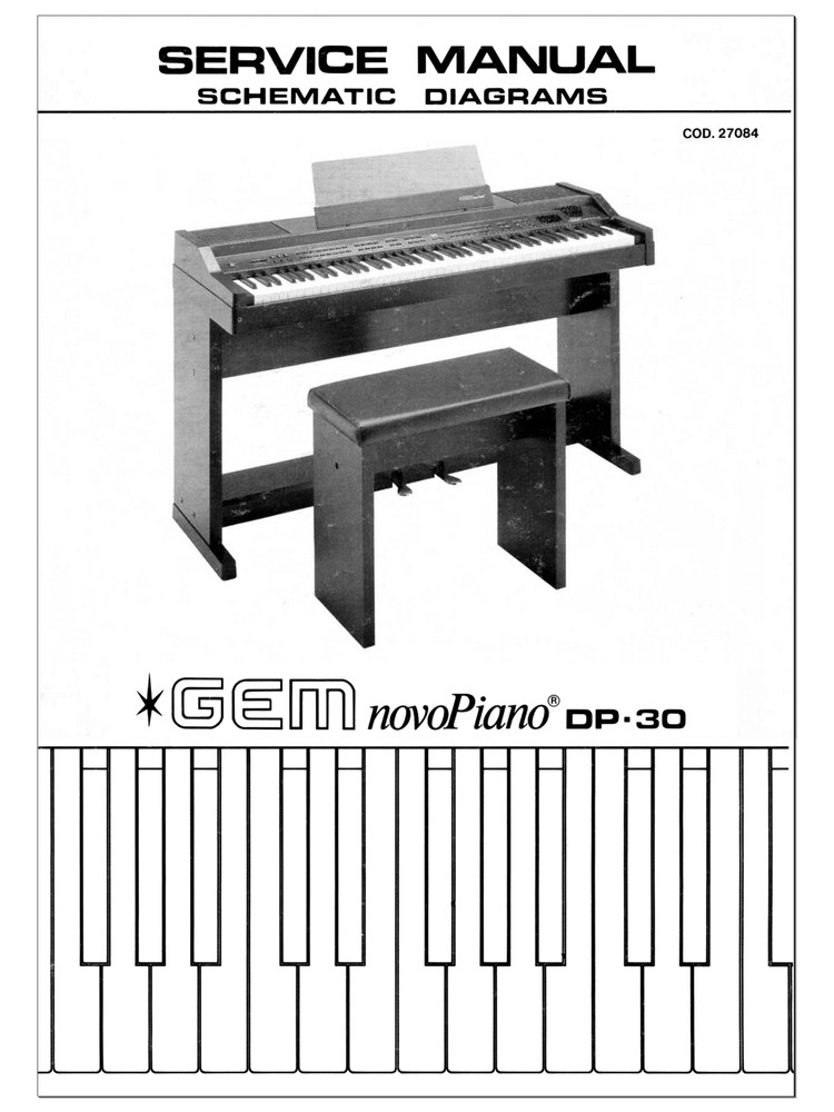 GEM DP-30 Service Manual - Schematic Diagrams Schematic - Schema DP30 - PDF