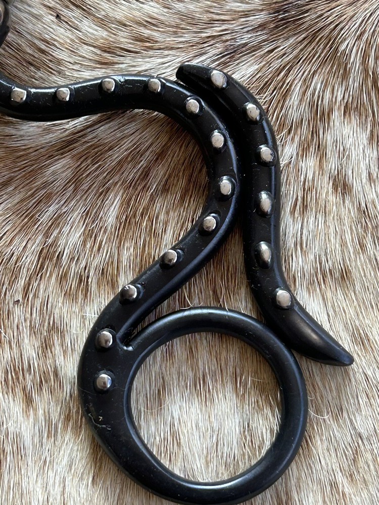 Short Shank 5” Dogbone Mouth Copper Roller Snaffle Horse Bit