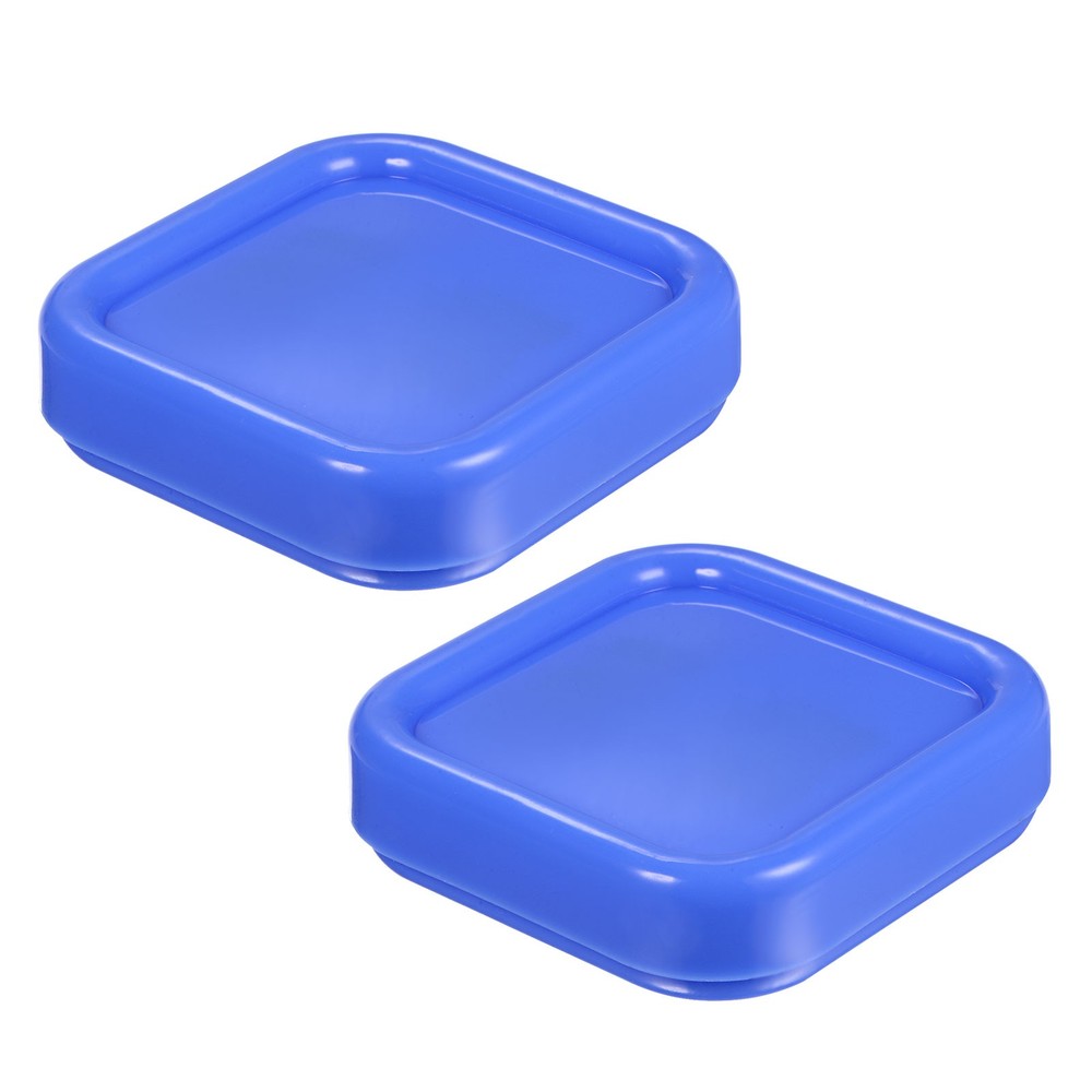 2pcs Magnetic Pin Cushion Square Sewing Pin Holder Storage Case Tool, Blue