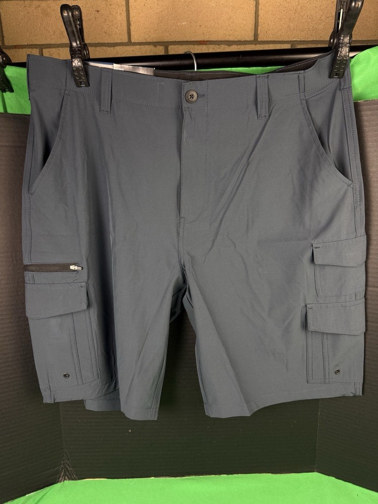 Iron Co Men's Stretch Tech Short Size 34 Blue