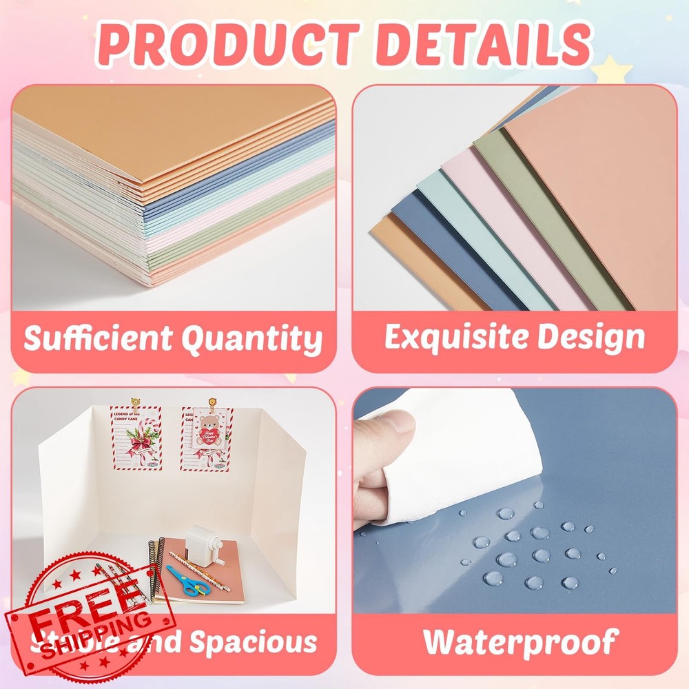 30 Desk Dividers, Student Privacy Folders, Study Carrel Boards, Classroom Shield