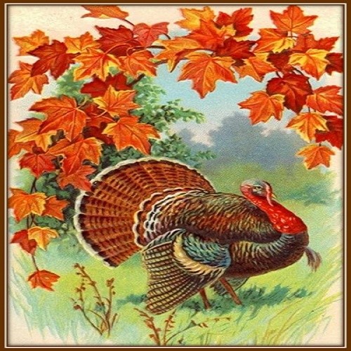 30 Custom Classic Thanksgiving Art Personalized Address Labels
