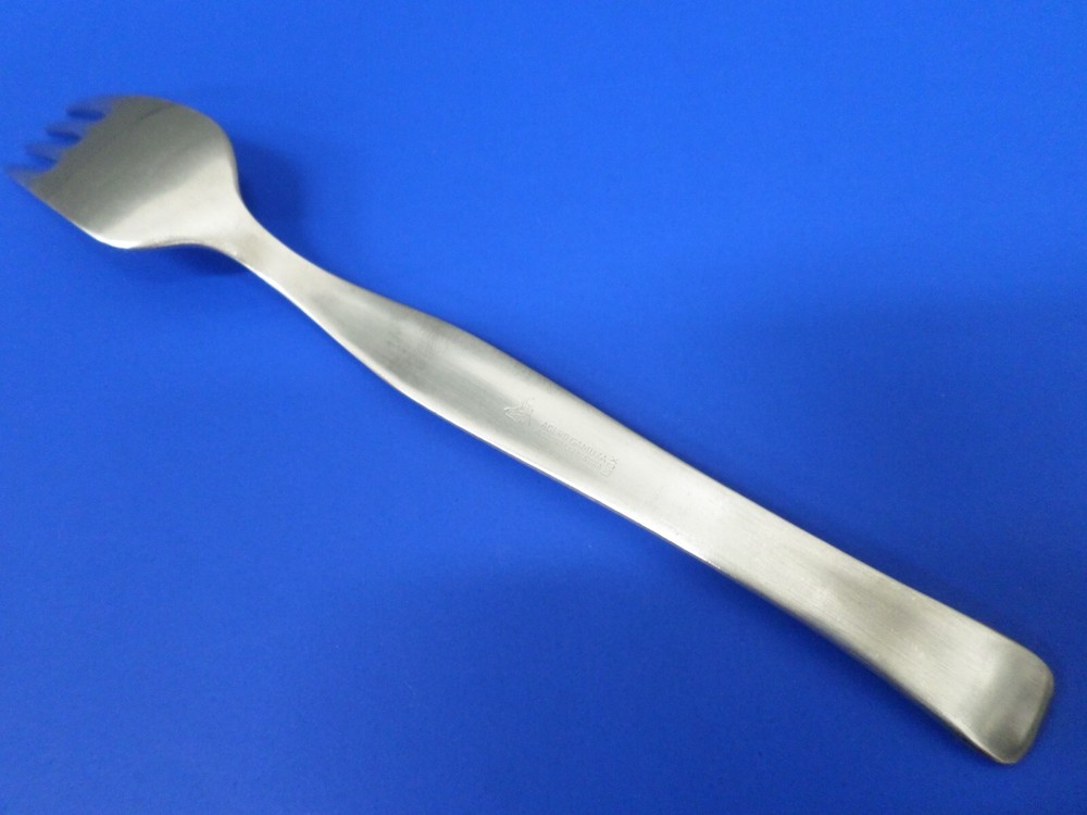 4 - Romulo Ruffini & Cia GAMUZA Outlined Scrolls Stainless Flatware DINNER FORKS