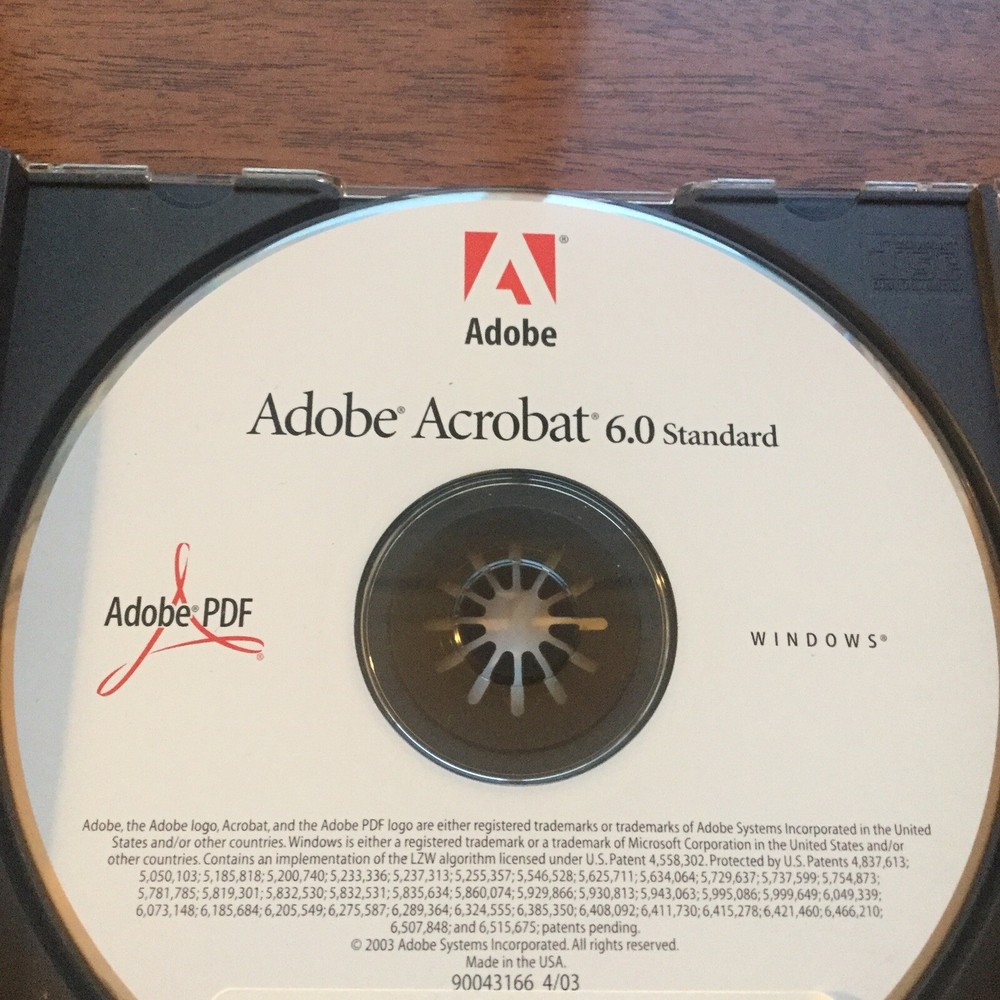 Adobe Acrobat 6.0 Standard for Windows with Serial Number