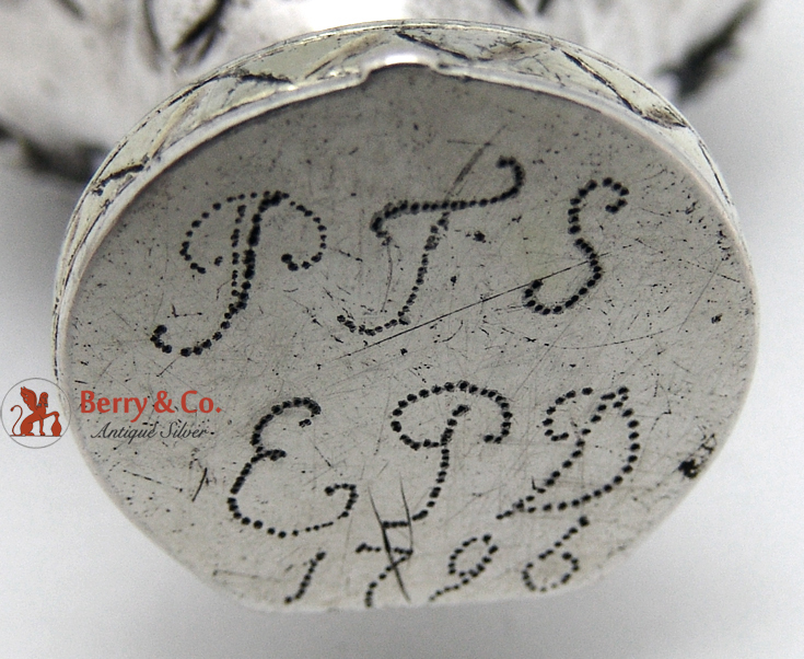 18th Century Spice Box Continental 800 Silver 1796