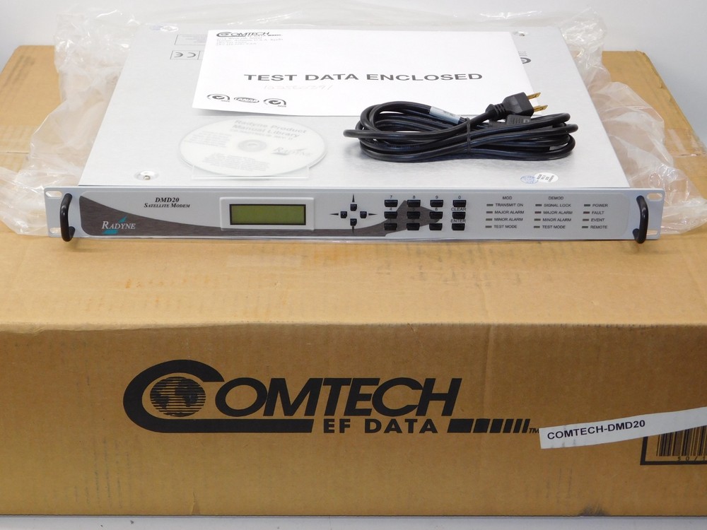 New Comtech EF Data DMD20-259 Radyne Universal Satellite Modem Rack Mount System