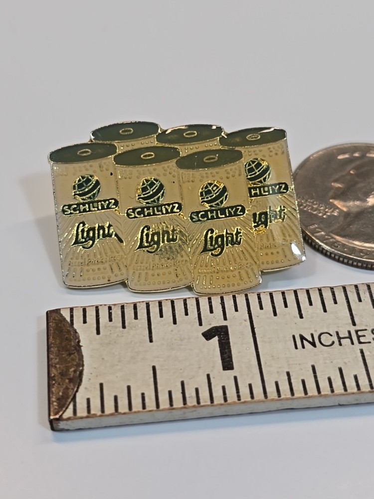 Schliyz Light Beer 6 Pack Lapel Pin Vintage