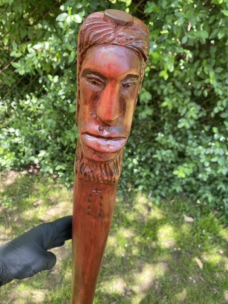 Baculo De Eggun Dos Caras (two Face) Cedar Wood 4,5 Pies