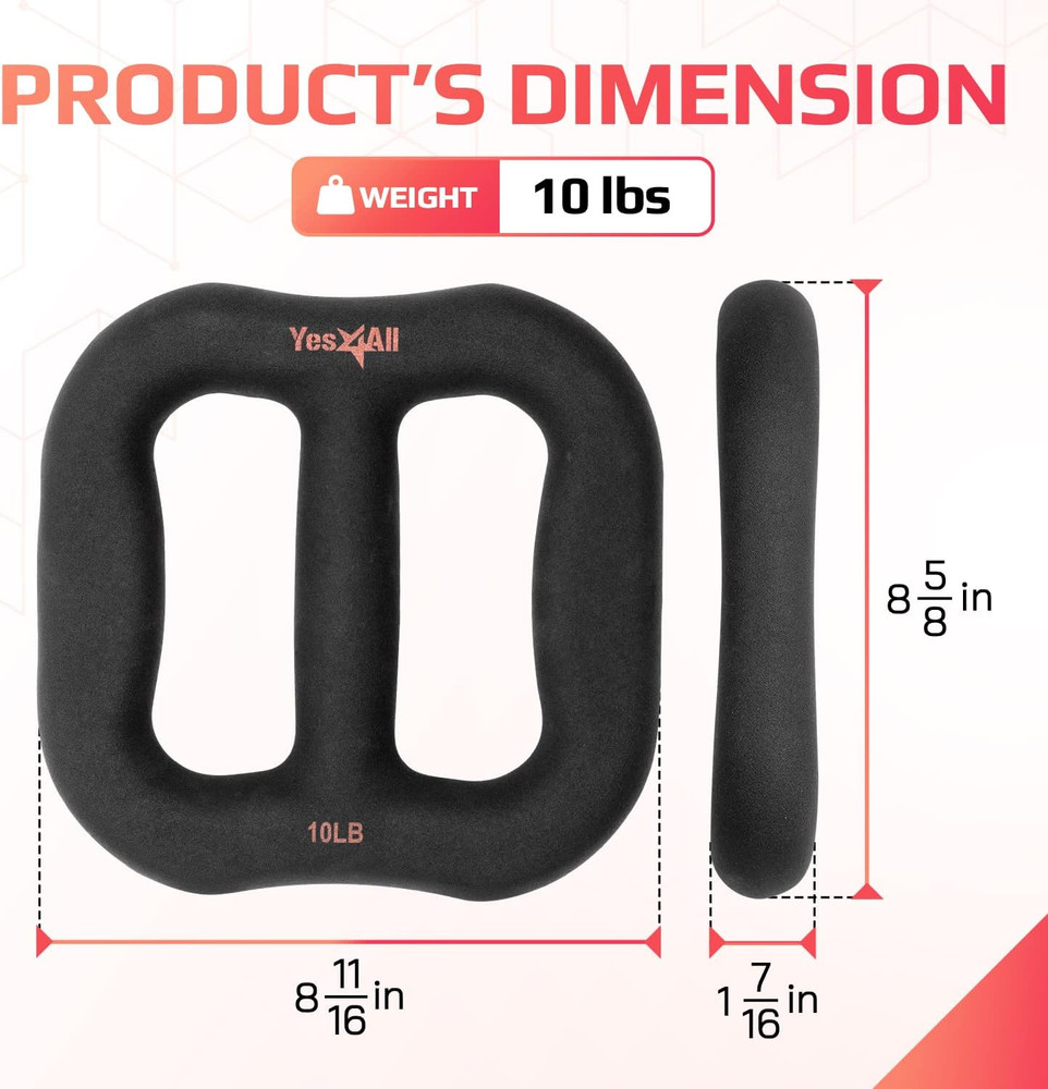 3-In-1 Multifunctional Neoprene Dumbbell/Multi-Usage Dumbbell with Solid Core, E