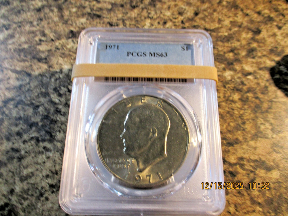 1971 EISENHOWER PCGS MS 63     X1