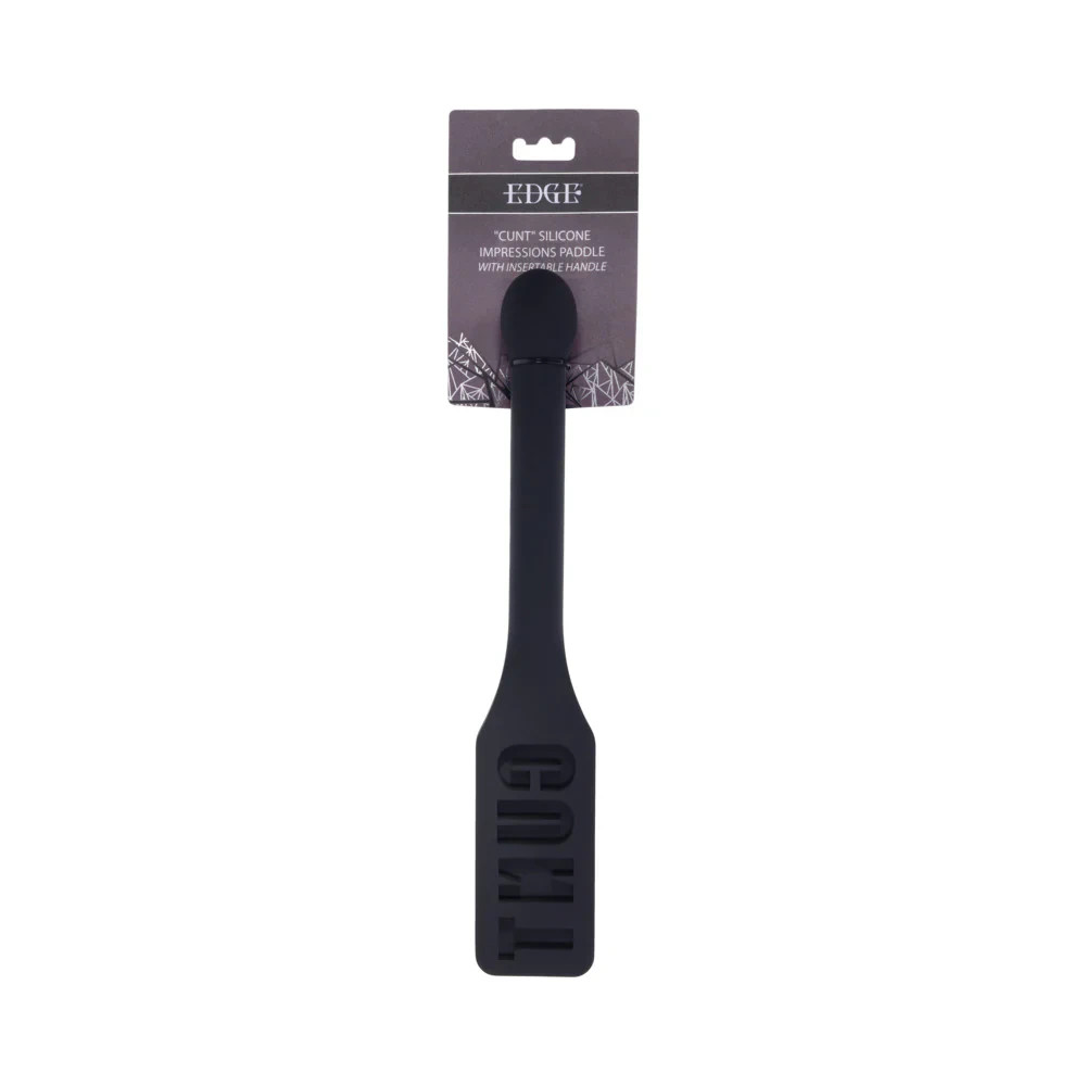 Edge C***T Silicone Paddle – Text Imprint Impact Paddle