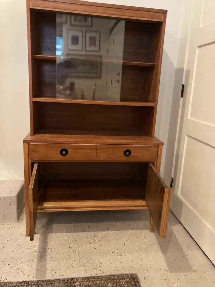 Mid-Century Modern bookcase with lower cabinet