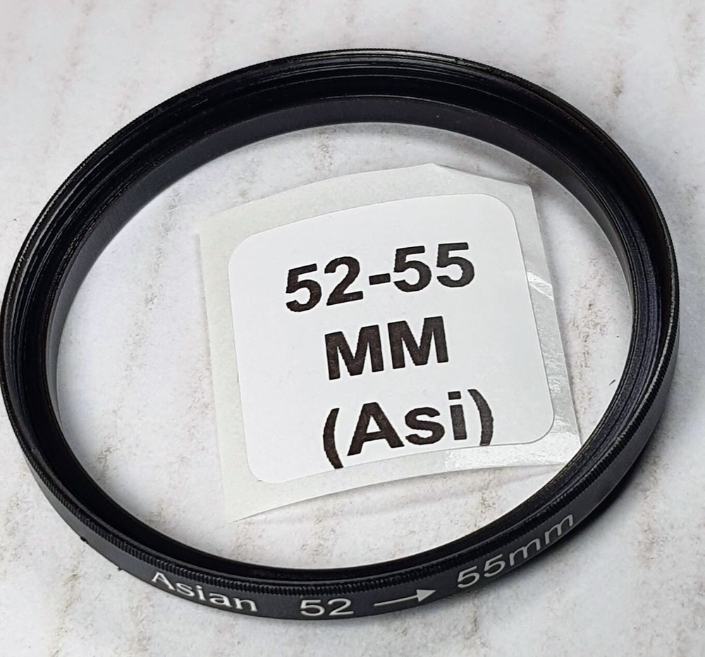 52-55mm Step Up Adapter Ring 52mm Lens to 55mm Filter Converter E52-E55 52-55