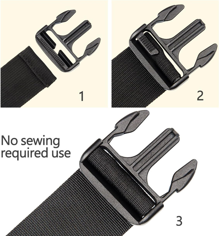Plastic Buckle Repair Kit Quick Release Buckles No Sewing Required for Backpack