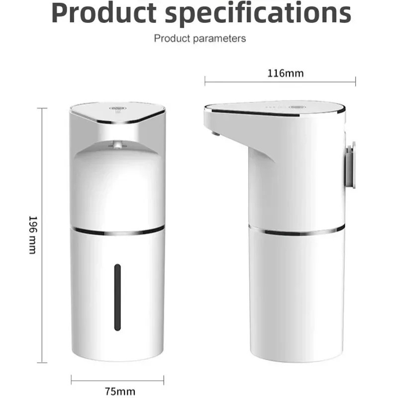 Automatic Soap Dispenser Touchless Type-C Rechargeable Foaming Wall Mount