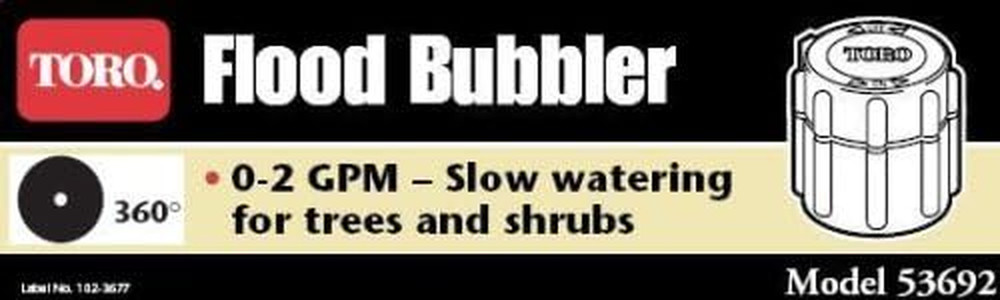 Flood Bubbler Riser Full Circle with Adjustable Flow 53692
