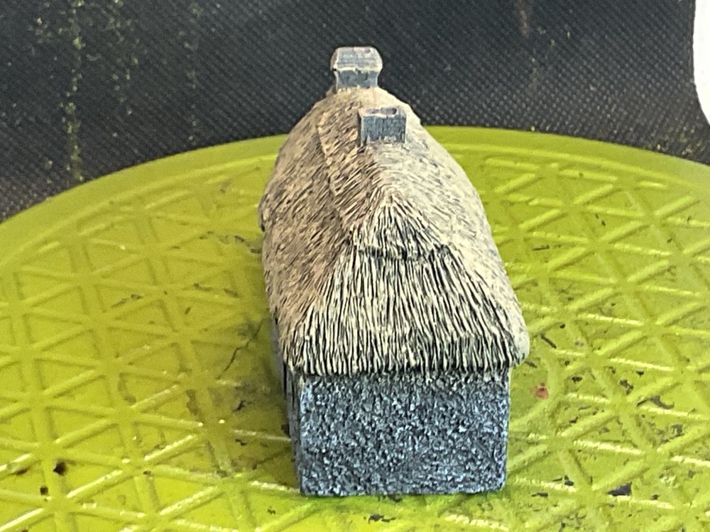 15mm Painted Thatched European House.