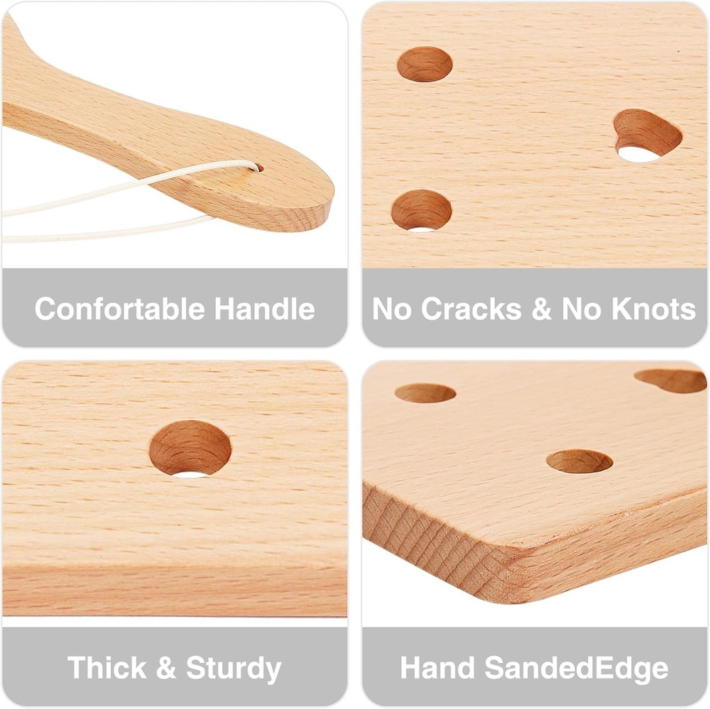 Beech Wood Paddle W/ Airflow Holes Solid Durable Wooden Paddle W/ Smooth Surface