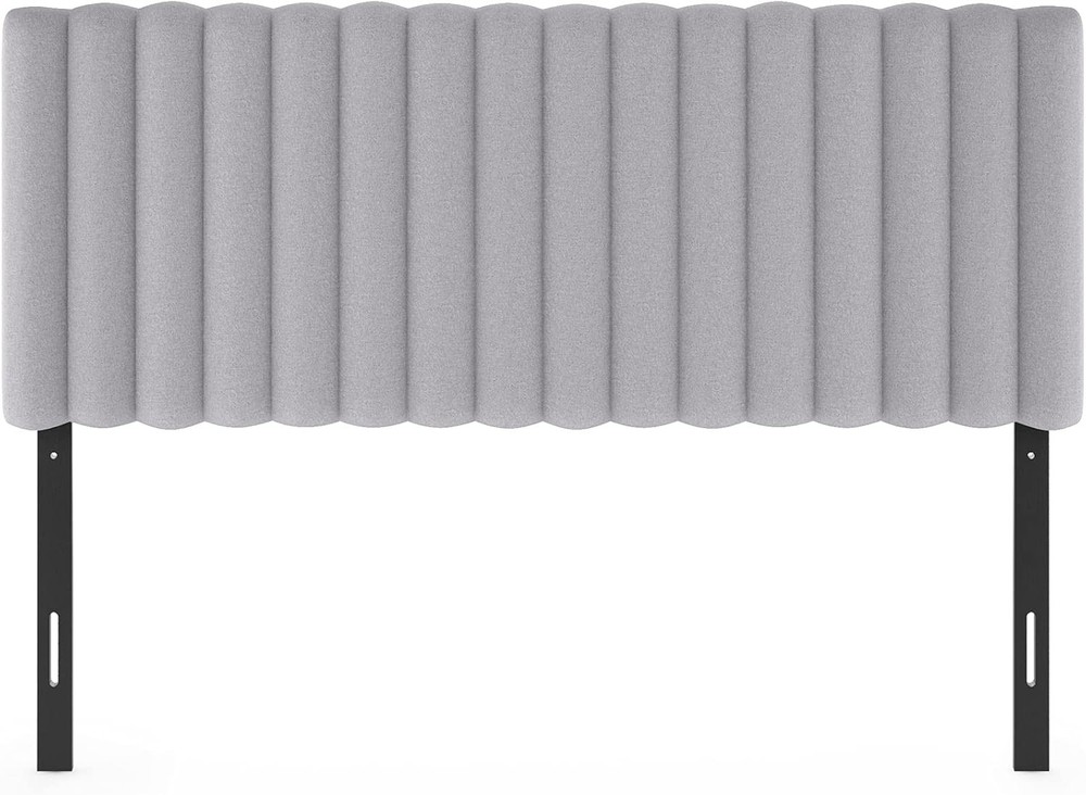 Roanne Upholstered Tufted Headboard, Full, Glacier