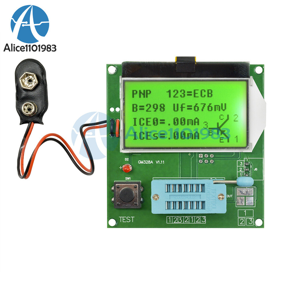 LCD GM328A Transistor Tester Meter Frequency Square Wave Generator
