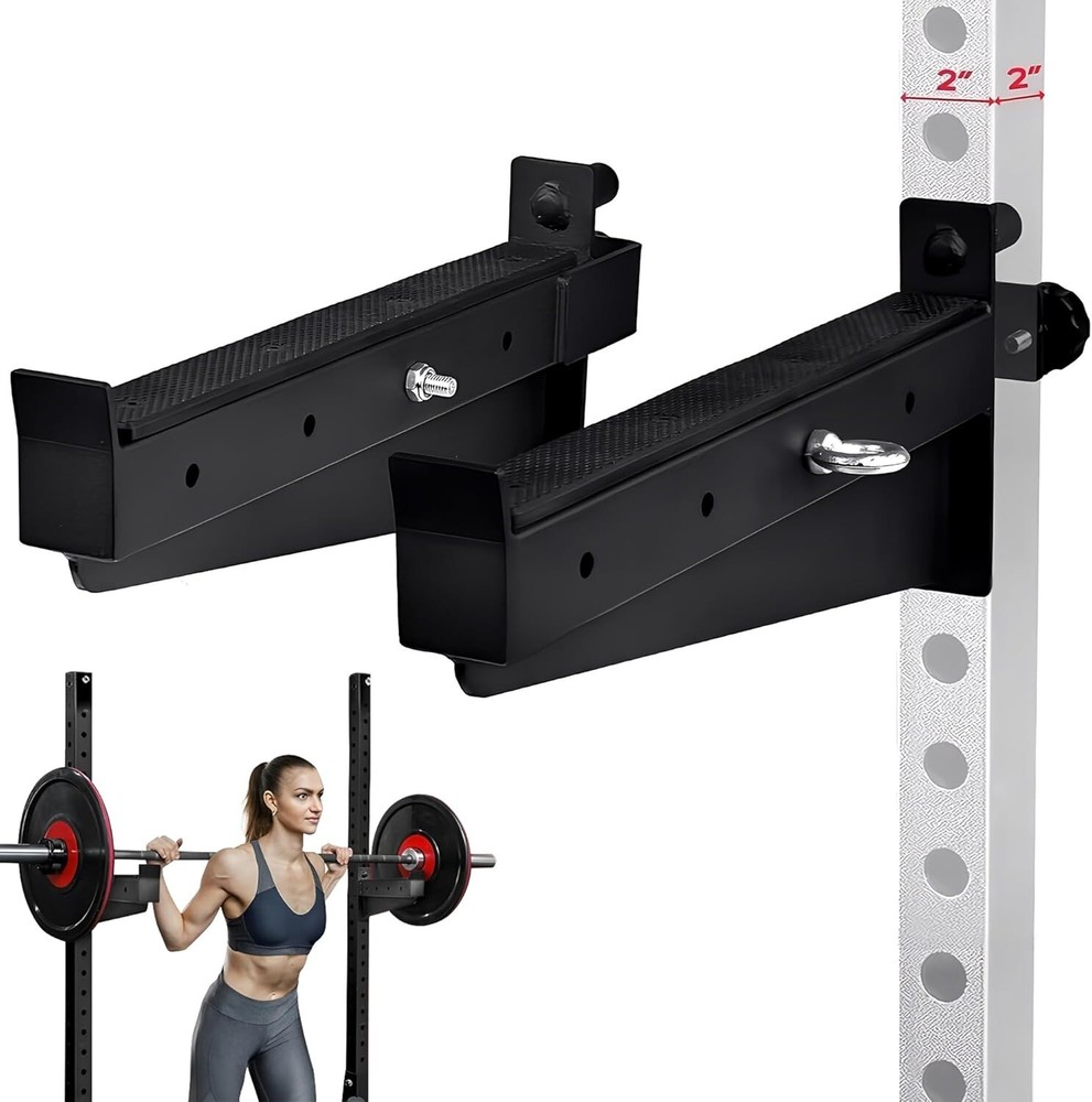 Adjustable Spotter Arms Attachments - Secure 1000 lbs Capacity for Power Cages