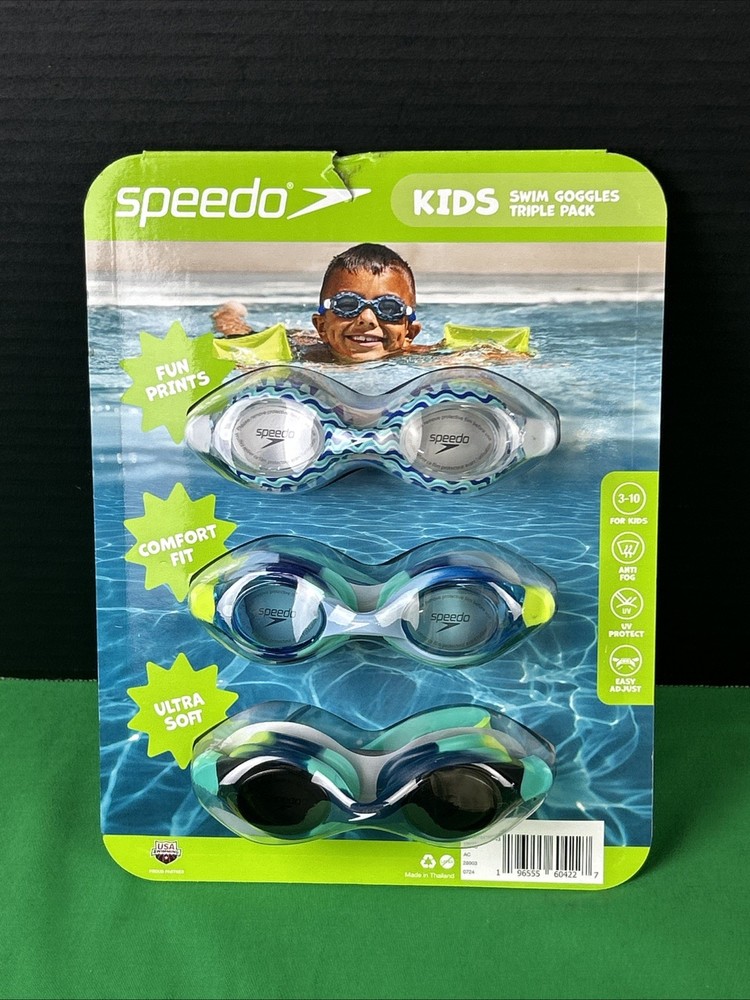 3 Pack Speedo Kids Goggles