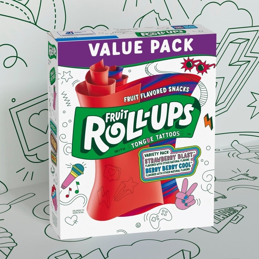 Fruit Roll-Ups Fruit-Flavored Snacks, Variety Pack (20 Count, 10 oz)