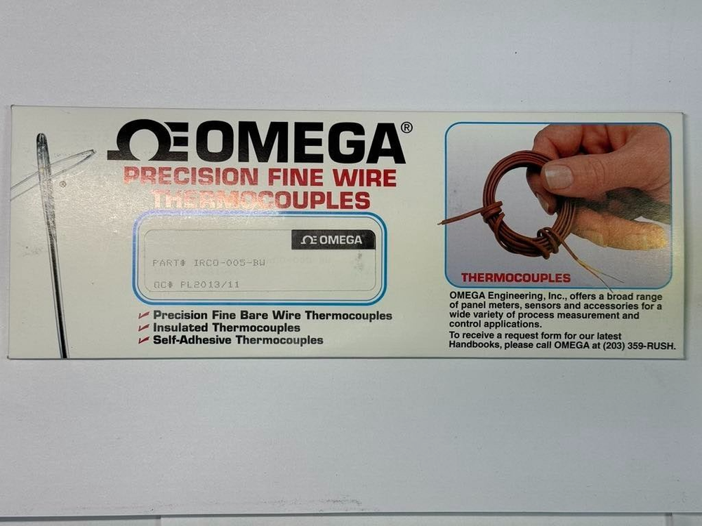 Omega IRC0-005-BW Precision Fine Wire Thermocouples