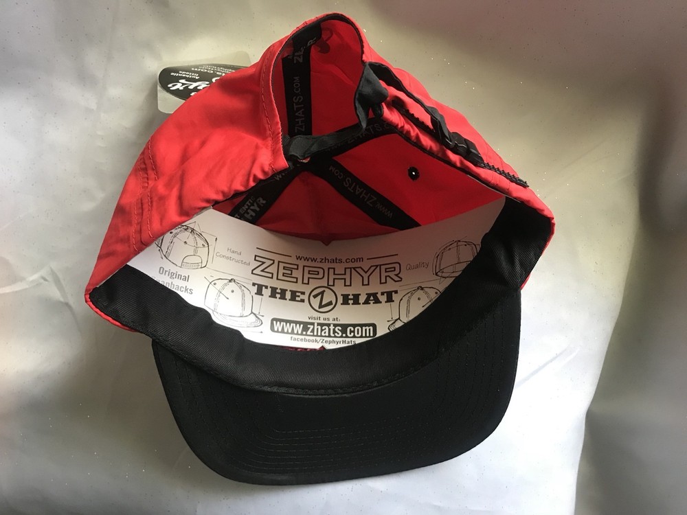Zephyr NHL New Jersey Devils Flat Visor Flex Adjustable Cap- Red New