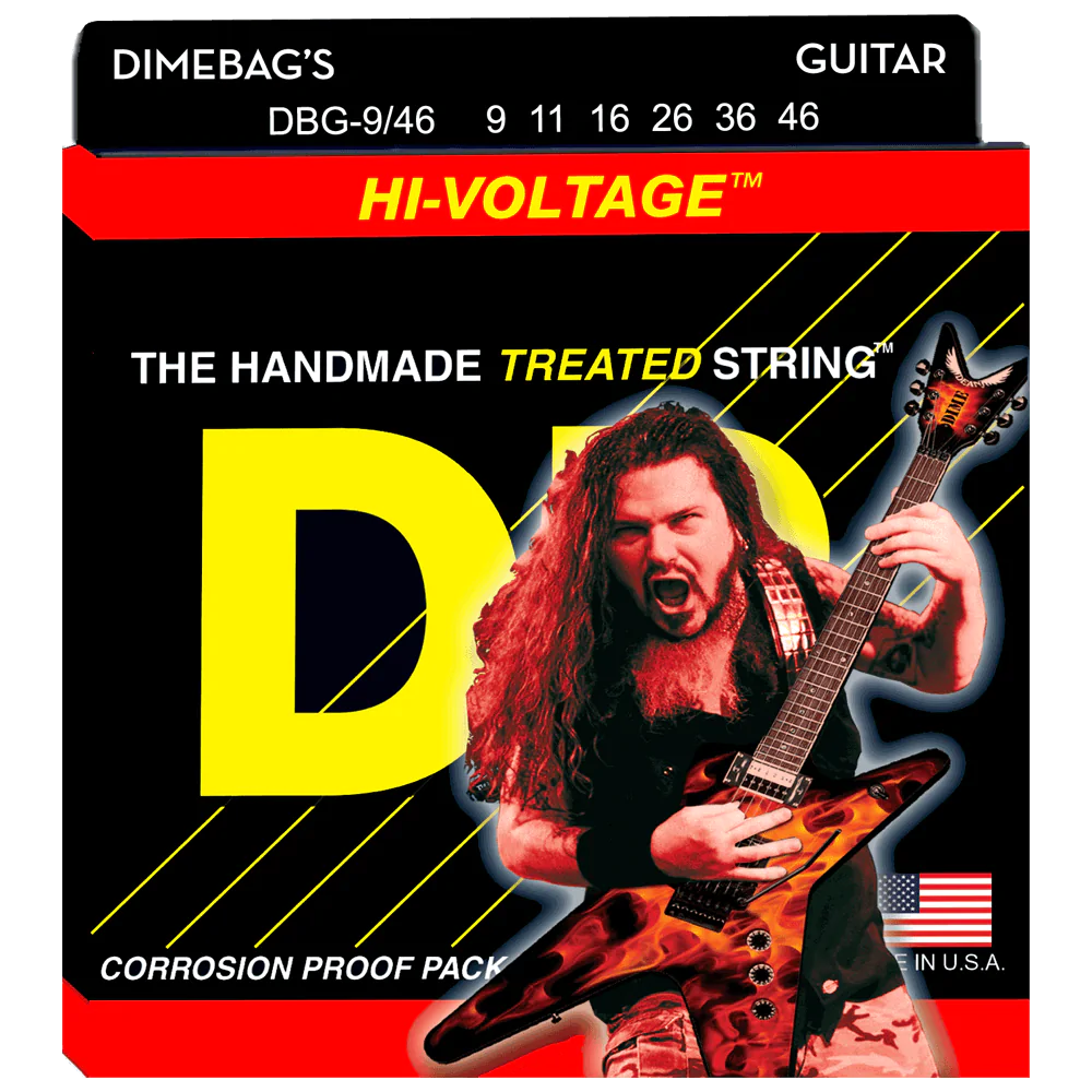 DR Strings DBG-9/46 Dimebag Darrell Hi-Voltage Light-Heavy 9-46
