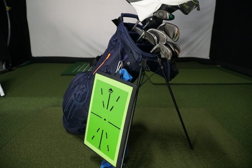 Golf Swing Path Mat – Instant Feedback Trainer for Impact & Alignment